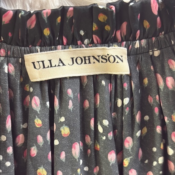 Ulla Johnson Gray Pleated Mandarin Collar Blouse - Picture 2 of 14